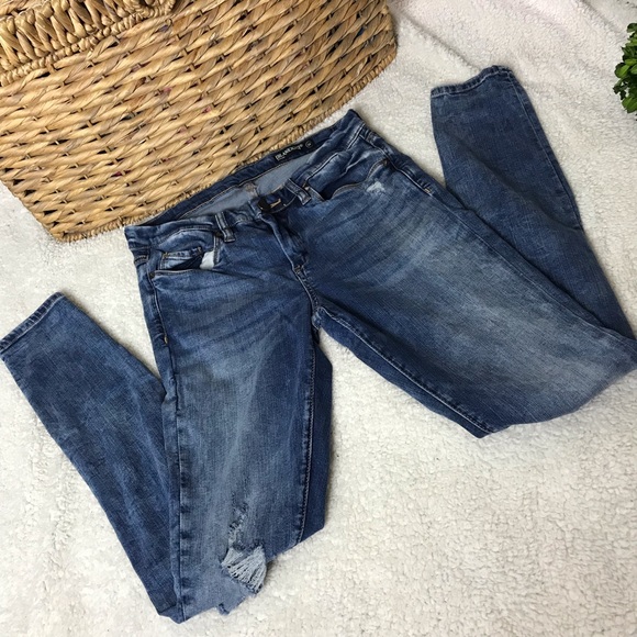 BLANKNYC skinny distressed blue jeans size 29 - Picture 2 of 4